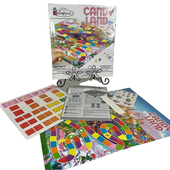 Colorforms Classic Games Lot of 4 Battleship Monopoly Candy Land Chutes &Ladders - Picture 5 of 11